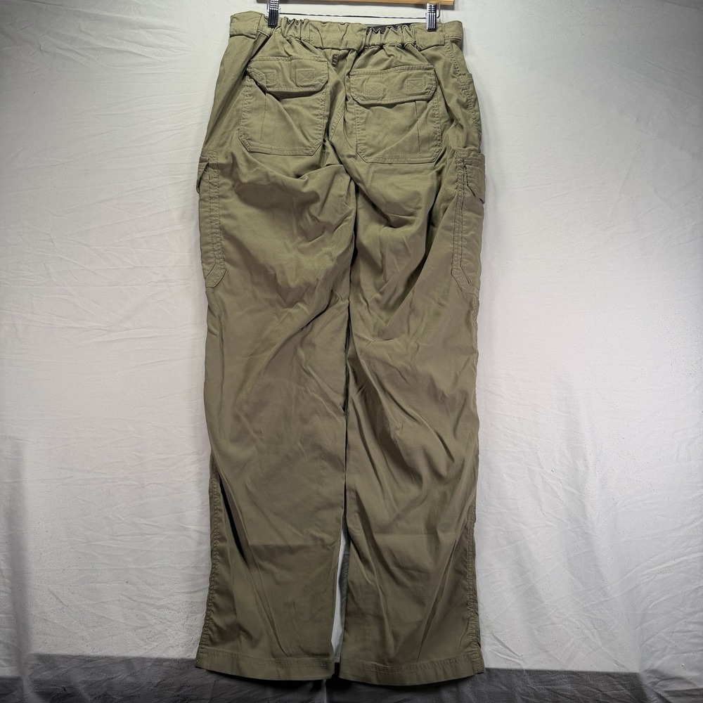Duluth Trading Cargo Pants Men Large 34x34 Nylon Work Forest Green Dad Hike Camp - Picture 6 of 14